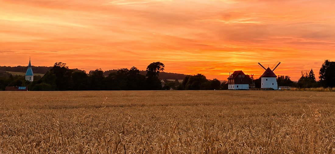 Abendstimmung in Sohland am Rotstein