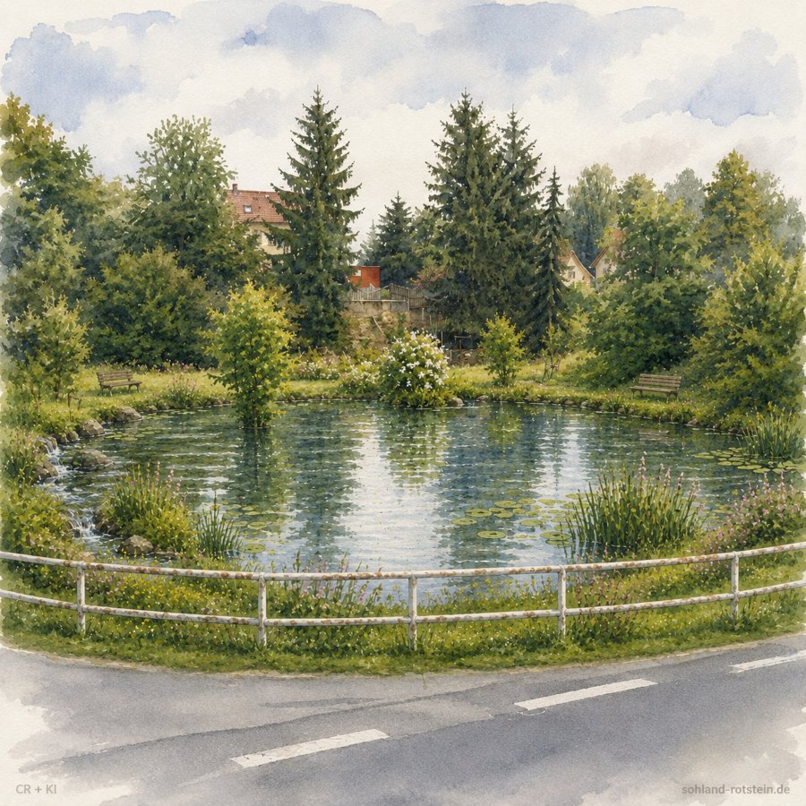 Weiher und Rückhalteflächen beim Hochwasserschutz