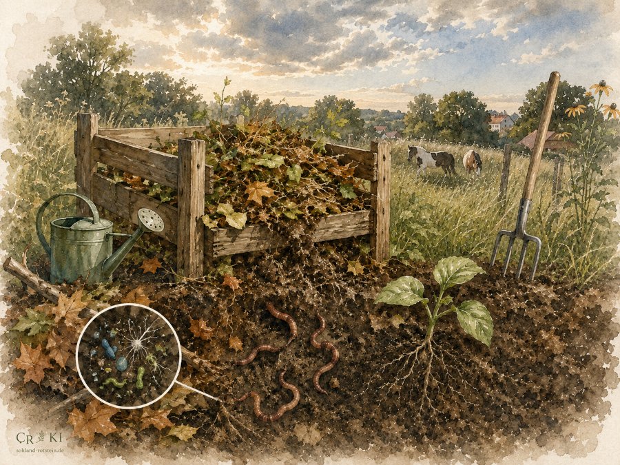 Wissen Landleben Kompost Bodenleben
